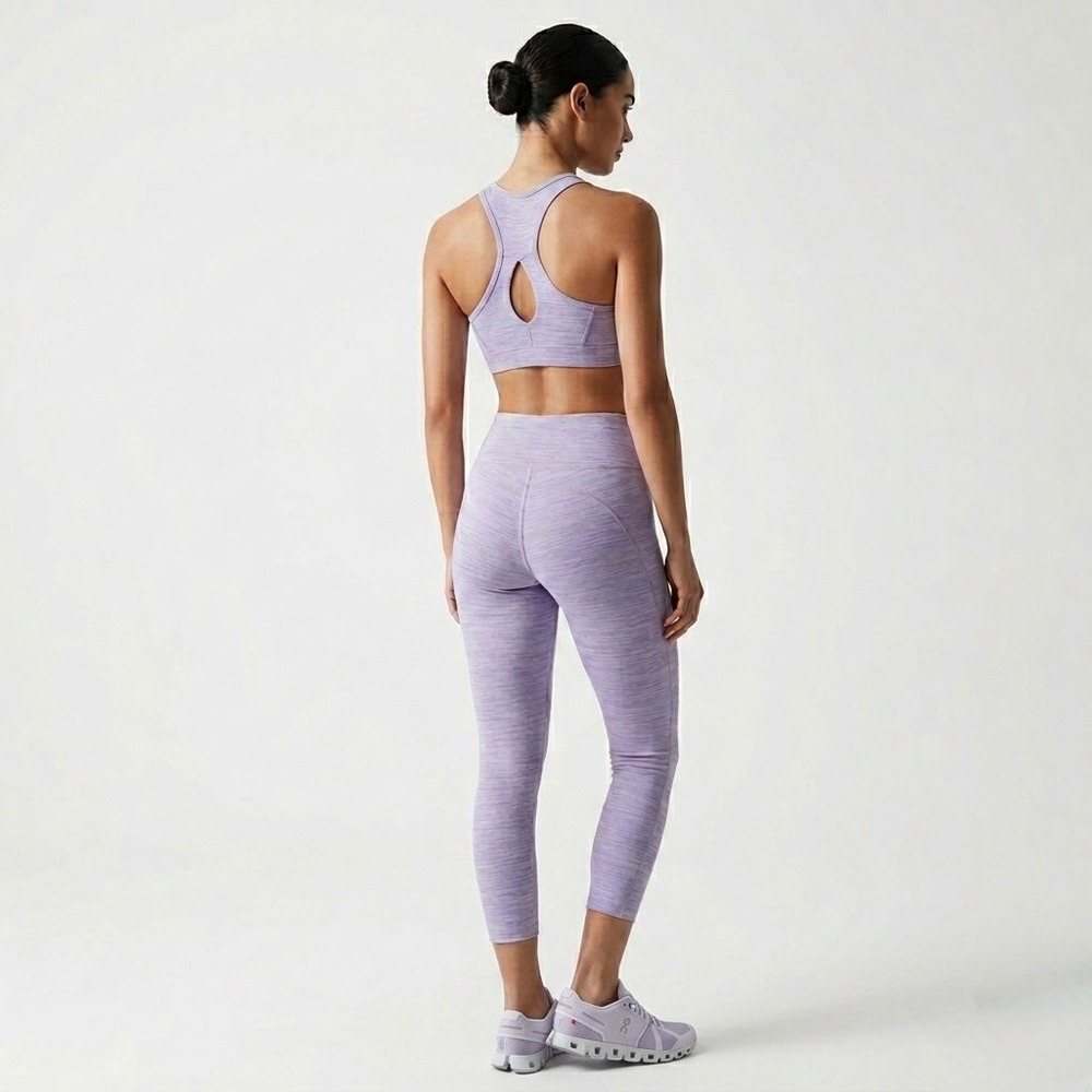 Outdoor Voices TechSweat 7/8 Leggings Lilac Purple Space Dye Womens Small